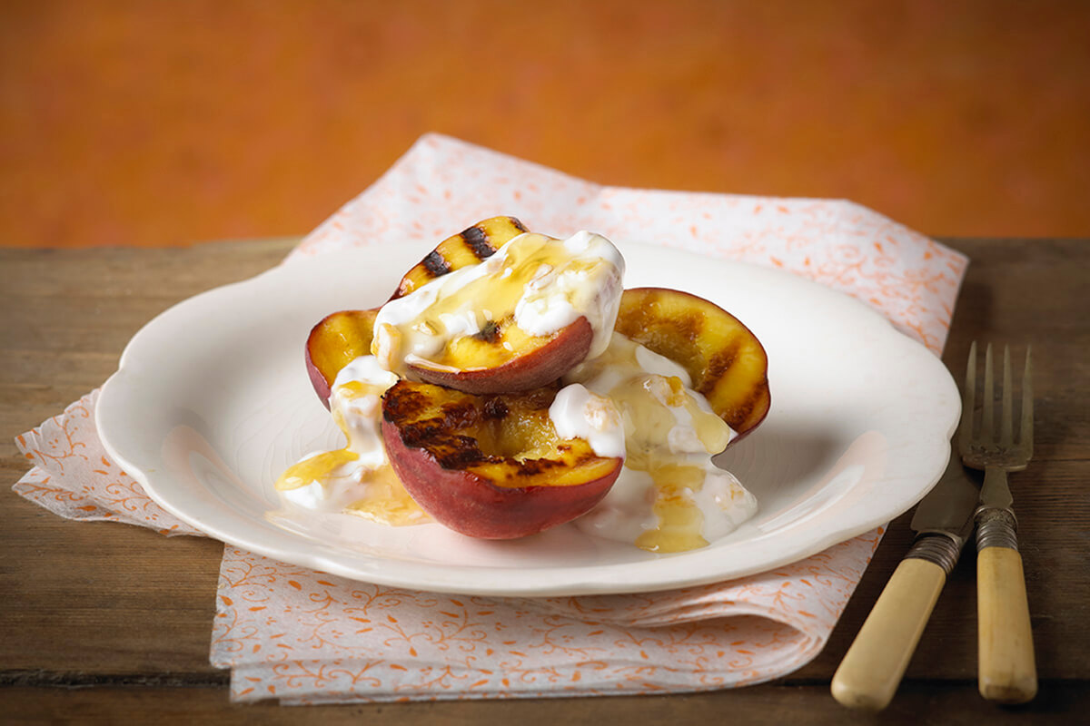 Grilled Peaches - Onken Onken