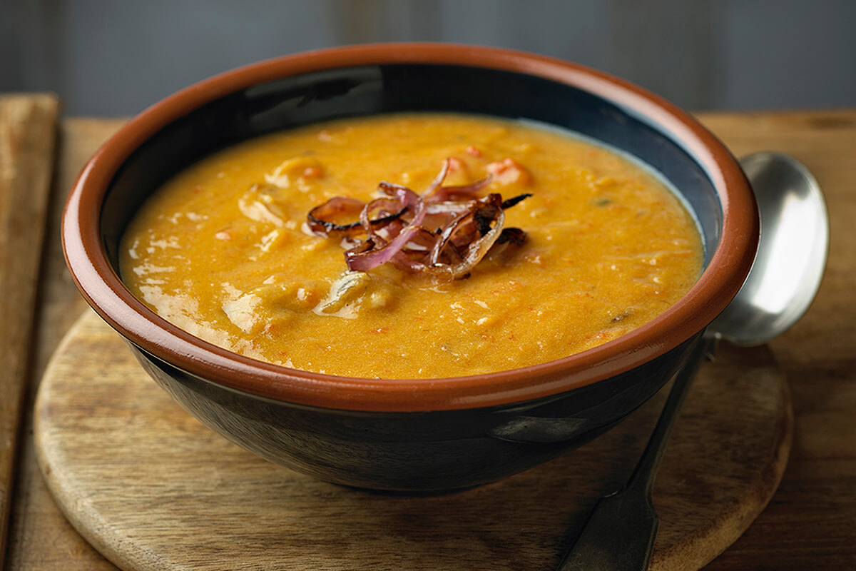 Roast Vegetable, Ginger and Coconut Soup - Onken Onken