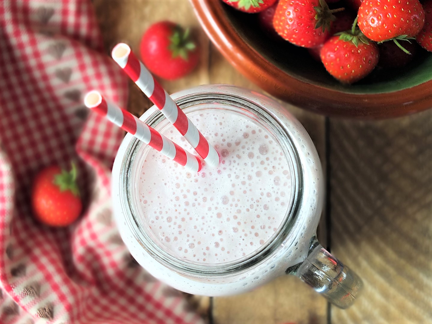 Strawberry post-workout protein shake - Onken Onken