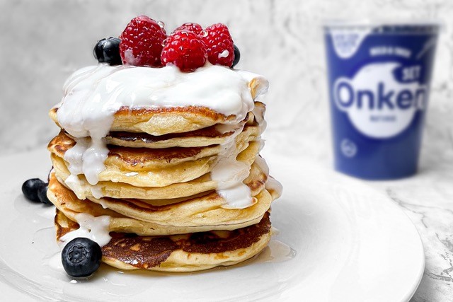 Fluffy Yogurt Pancakes - Onken Onken