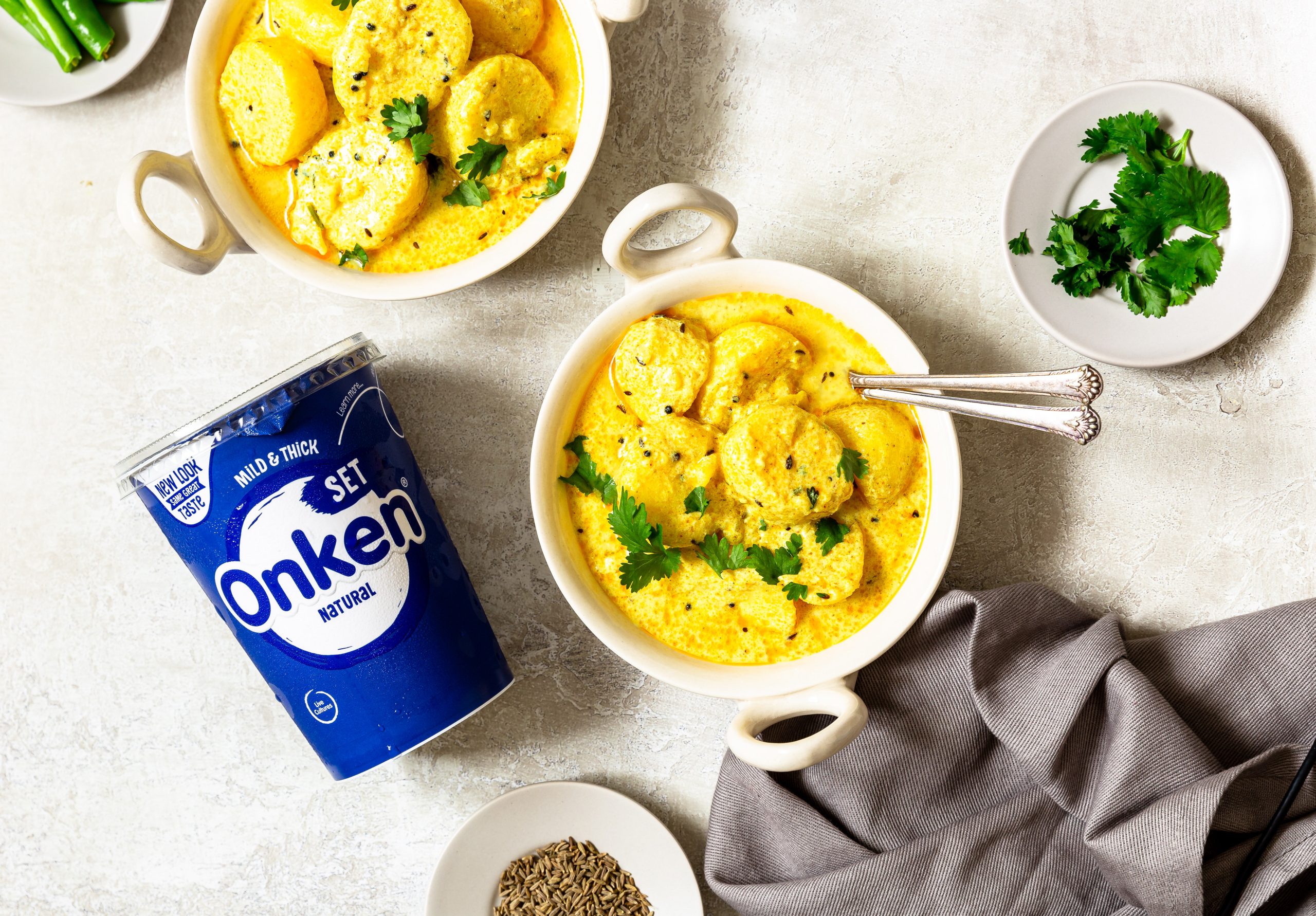 Potato in Garlic Yogurt Curry Onken Onken